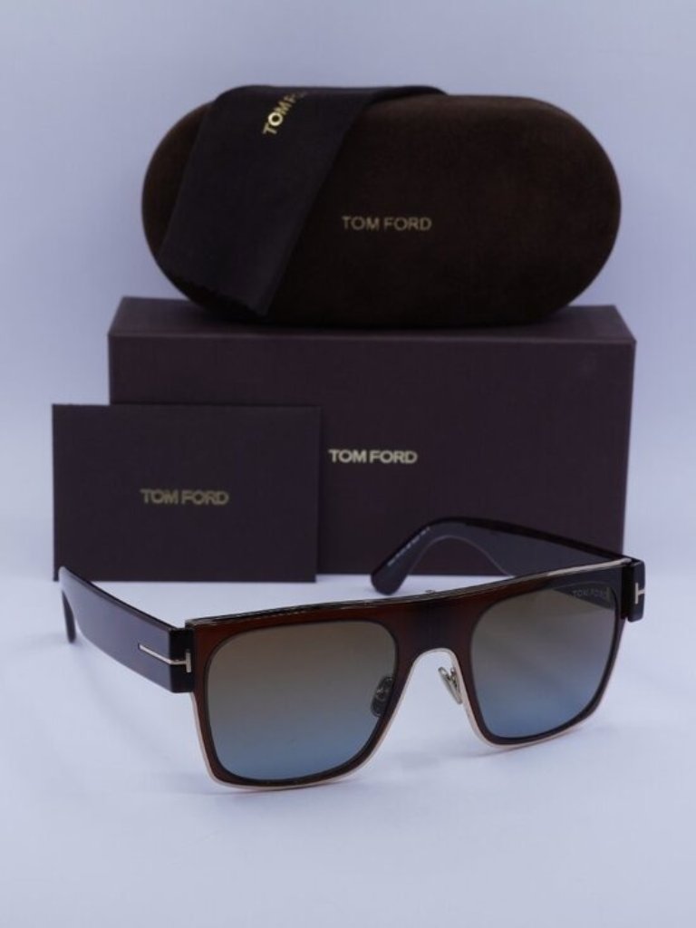 Tom Ford Edwin Ft1073 48f Square Sunglasses - Brown / Havana / Brown
